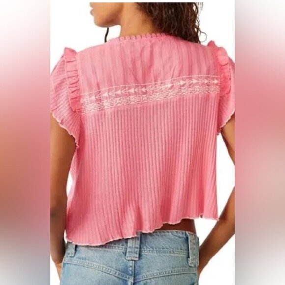 Free People Pink Lemonade Combo Pink/Rose size Large NWT *Faded See Pictures* - Picture 5 of 9